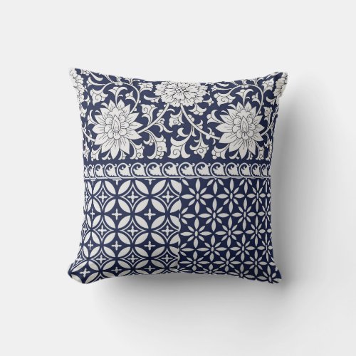 Chinese Elegance Seamless Ornament Throw Pillow
