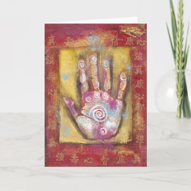 Chinese Energy Hand Card (Front)