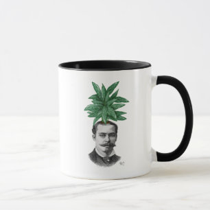 Chinese Evergreen Head Plant Head Mug
