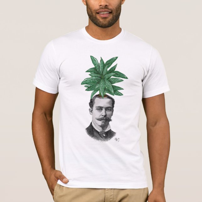 Chinese Evergreen Head Plant Head T-Shirt (Front)