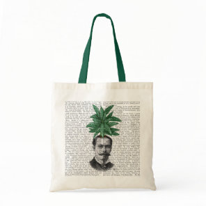Chinese Evergreen Head Plant Head Tote Bag
