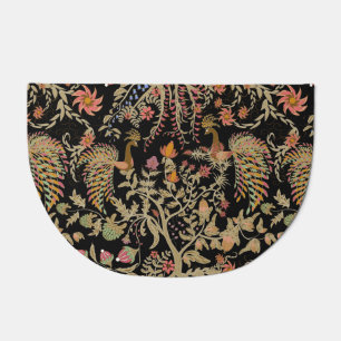 Chinese Fairy Floral Birds Pattern Doormat