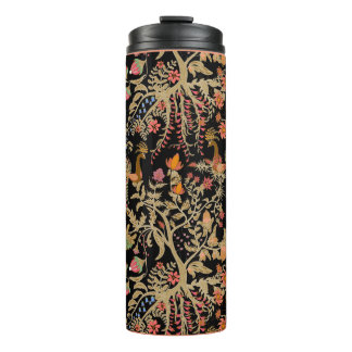 Chinese fairy floral pattern with beautiful birds thermal tumbler