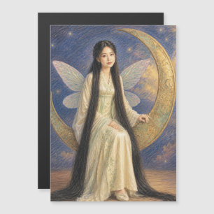 chinese fairy girl colored pencil art drawing