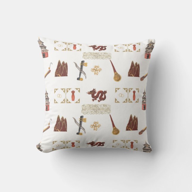 Chinese Favorites American MoJo Pillow (Front)
