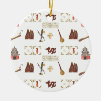 Chinese Favorites Round Ornament