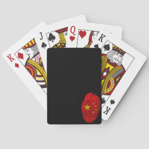Chinese fingerprint poker cards