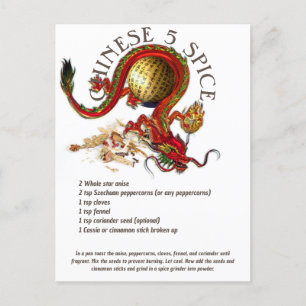 Chinese Five Spice Mix Recipe   Postcard