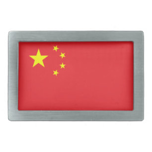 Chinese Flag Belt Buckle
