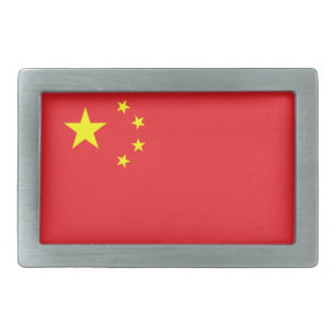 Chinese Flag Belt Buckle