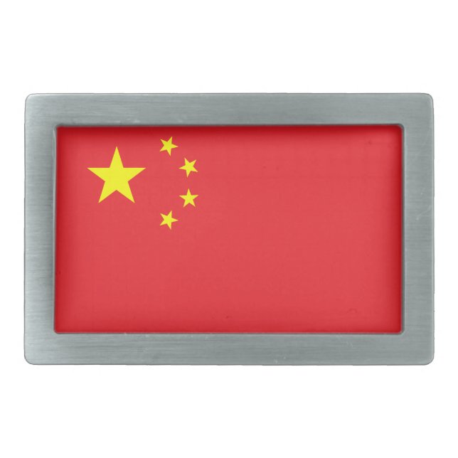 Chinese Flag Belt Buckle (Front)