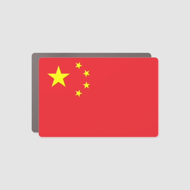 Chinese Flag Car Magnet (Front)