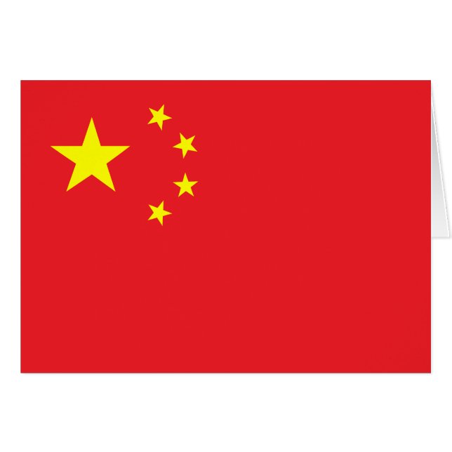 Chinese Flag Cards (Front Horizontal)