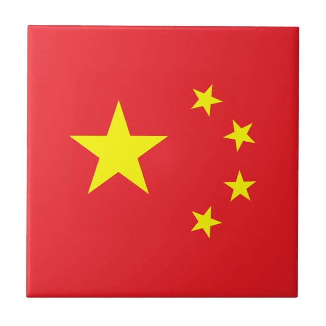 Chinese Flag Ceramic Tile (Front)