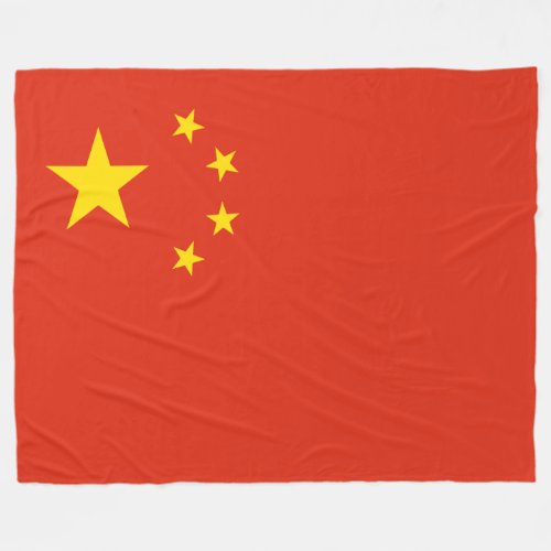 Chinese Flag China Fleece Blanket