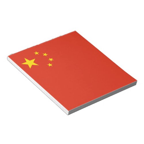 Chinese Flag China Notepad
