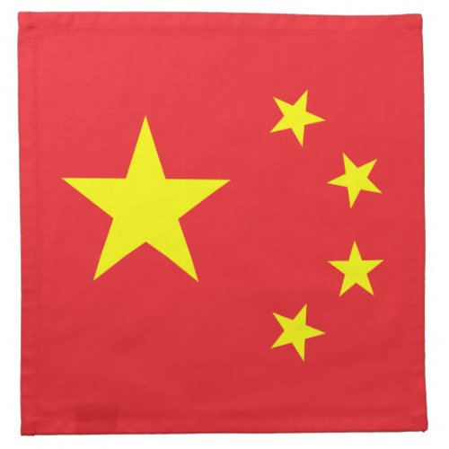 Chinese Flag Cloth Napkin