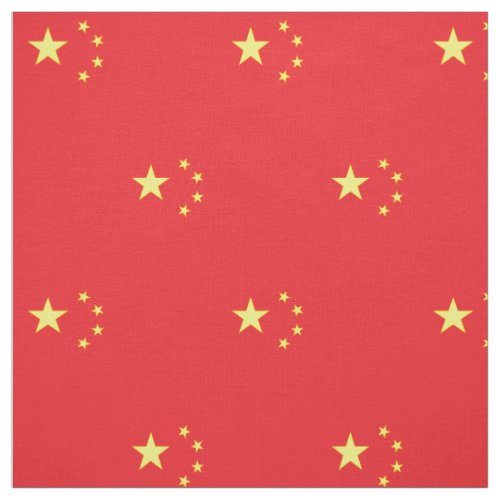 Chinese Flag Fabric