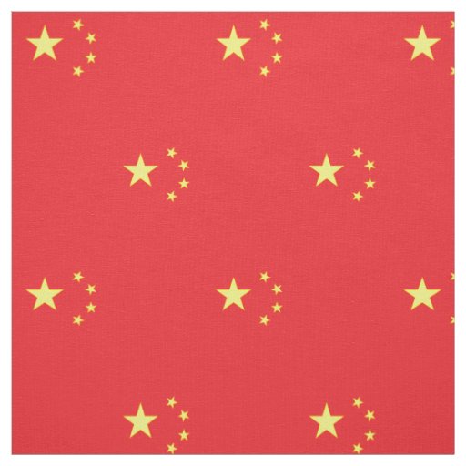 Chinese Flag Fabric