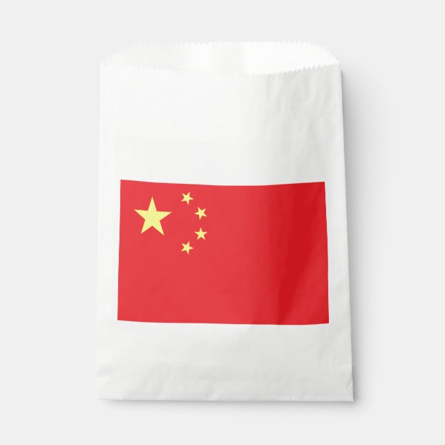 Chinese Flag Favor Bag (Front)