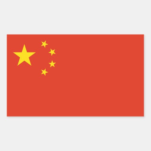 Chinese Flag Flag of China Rectangular Sticker
