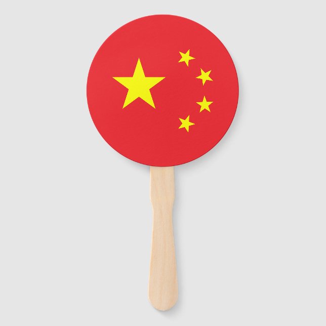 Chinese Flag Hand Fan (Front)