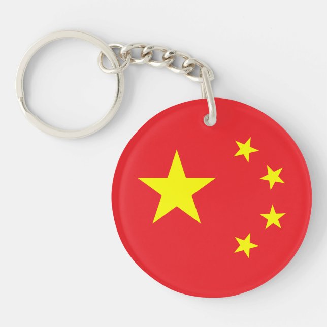 Chinese Flag Keychain (Front)