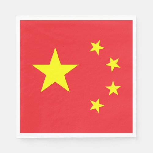 Chinese Flag Napkins