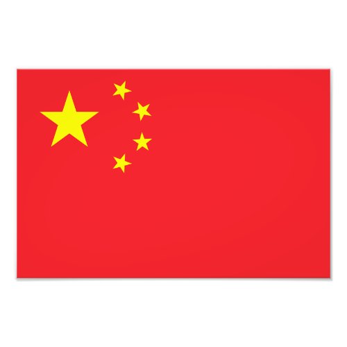 Chinese Flag Photo Print