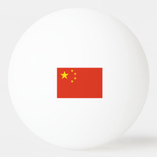 Chinese flag ping pong balls for table tennis
