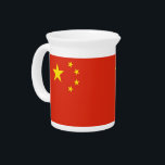 Chinese Flag Pitcher<br><div class="desc">Add a touch of Chinese pride to your drinkware collection with our exclusive pitcher featuring the flag of China! Crafted with meticulous attention to detail, this pitcher is more than just a functional item; it’s a celebration of China’s heritage and cultural pride. The elegant design prominently displays the iconic Chinese...</div>