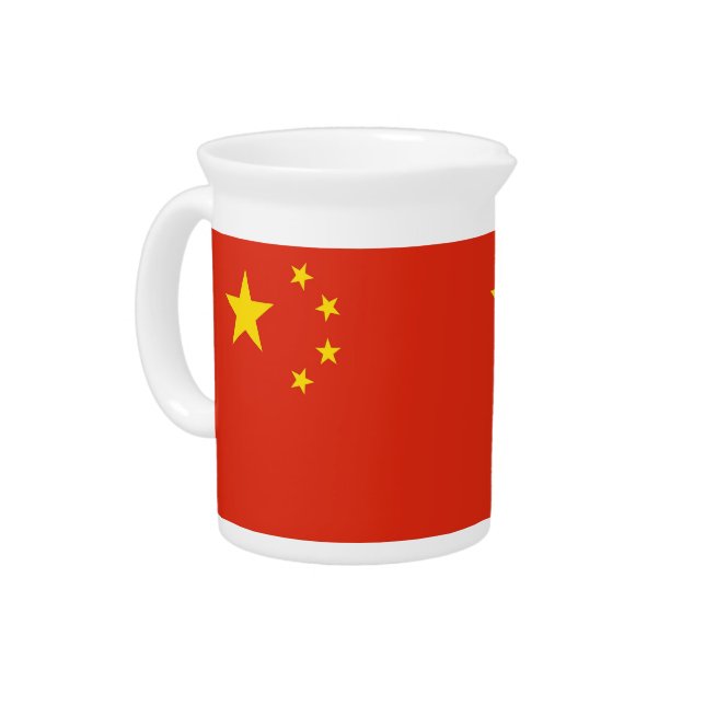 Chinese Flag Pitcher (Left)