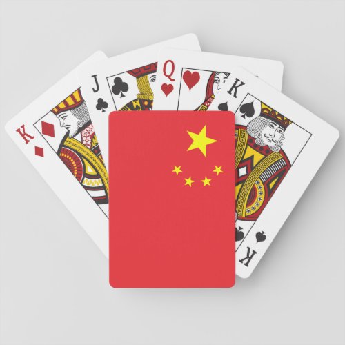 Chinese Flag Poker Cards