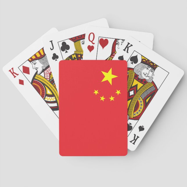 Chinese Flag Poker Cards (Back)