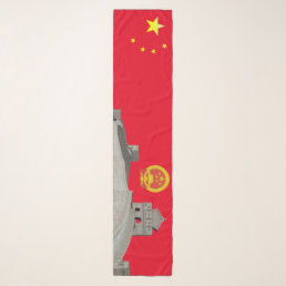 Chinese flag scarf