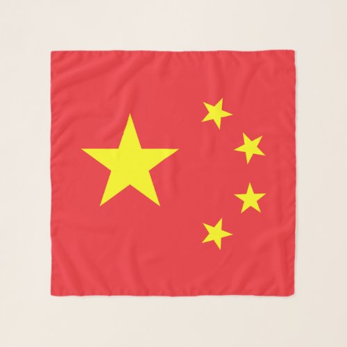 Chinese Flag Scarf