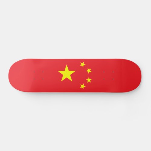 Chinese Flag Skateboard