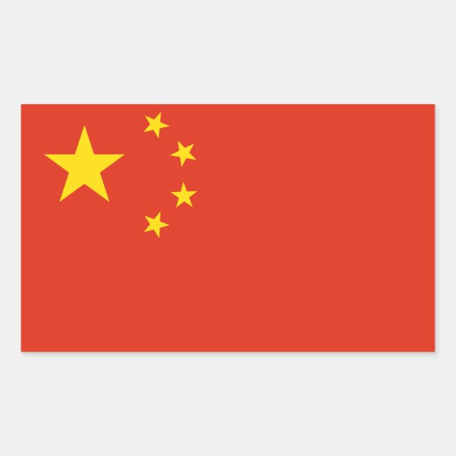 Chinese Flag Sticker (Front)