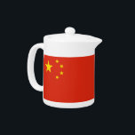 Chinese Flag Teapot<br><div class="desc">Add a touch of Chinese pride to your tea time with our exclusive teapot featuring the flag of China! Crafted with meticulous attention to detail, this teapot is more than just a functional item; it’s a celebration of China’s heritage and cultural pride. The elegant design prominently displays the iconic Chinese...</div>