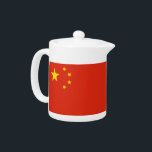 Chinese Flag Teapot<br><div class="desc">Add a touch of Chinese pride to your tea time with our exclusive teapot featuring the flag of China! Crafted with meticulous attention to detail, this teapot is more than just a functional item; it’s a celebration of China’s heritage and cultural pride. The elegant design prominently displays the iconic Chinese...</div>