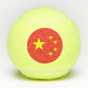 Chinese Flag Tennis Balls