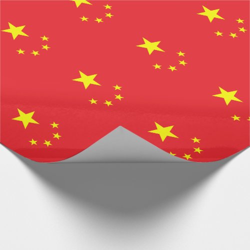 Chinese Flag Wrapping Paper