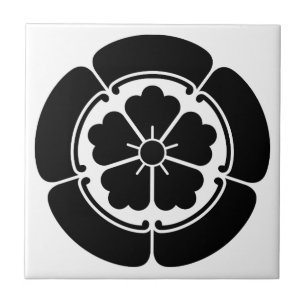 Chinese flower in goka ceramic tile