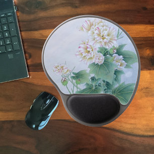 Chinese Flower with Butterfly Gel Mouse Pad