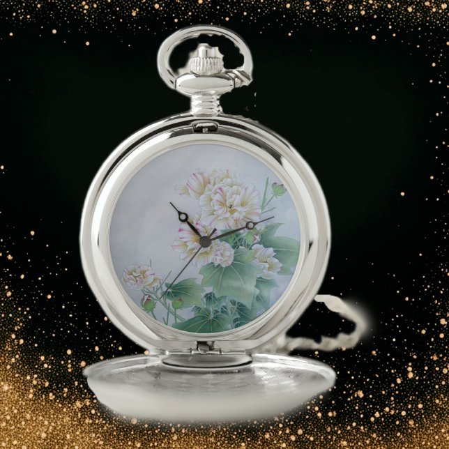 Chinese Flower with Butterfly Pocket Watch (Creator Uploaded)
