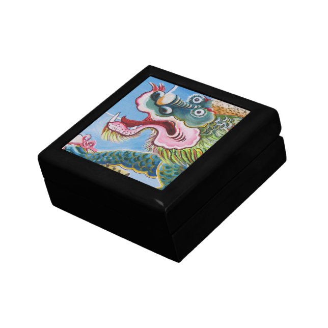 Chinese Foo Dog / Lion Guardian Mural Gift Box (Side)