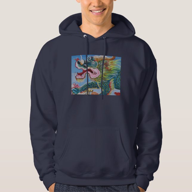 Chinese Foo Dog / Lion Guardian Mural Hoodie (Front)