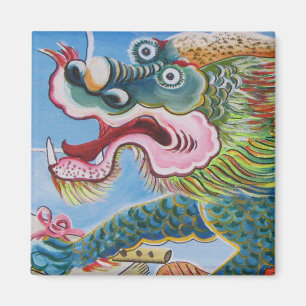 Chinese Foo Dog / Lion Guardian Mural Magnet
