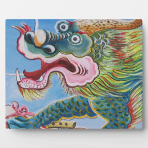 Chinese Foo Dog / Lion Guardian Mural Plaque