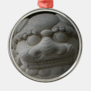Chinese Foo Dog Metal Ornament